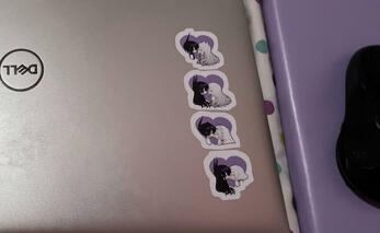 RenMei laptop stickers Art by mijikai-tan (Myself)