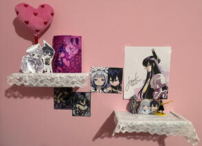 Topper top RenMei shrine Artist credits from bottom left: Amegasa Yun - Top left: Ravi617